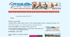 Desktop Screenshot of fitclubjicin.cz