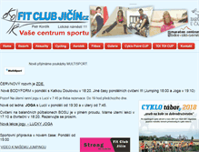 Tablet Screenshot of fitclubjicin.cz